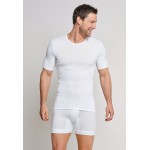 Schiesser T-shirt à manches courtes, côtelé blanc - Original Classics
