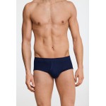 Schiesser slip de sport avec ouverture en tissu côtelé bleu marine - Original Classics