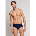 Schiesser slip de sport avec ouverture en tissu côtelé bleu marine - Original Classics