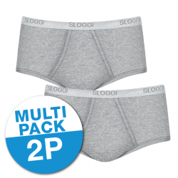 Sloggi men Basic Maxi  - 2-pack - lot de 2 slips Gris