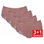 Sloggi Romance Maxi - 4-pack (3+1 gratuit) - lot de 4 slips - cacao - votre avantage de prix : 16,99 €