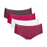 Sloggi slip Basic+ Midi femmes 3+1 gratuit - 0033