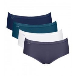 Sloggi slip Basic+ Midi femmes 3+1 gratuit - PW01