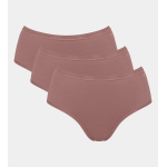 Sloggi GO Daily Cotton femmes Midi 3-Pack Cacao