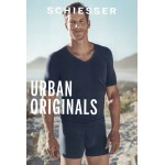 Schiesser chemise à manches col en V - Urban Originals 