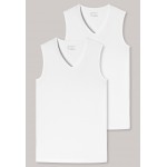 Schiesser débardeurs lot de 2 Organic Cotton encolure en V blanc - 95/5