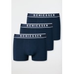Schiesser boxer lot de 3 95/5 bleu foncé 