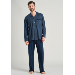 Schiesser pyjama long  patte de boutonnage foncé