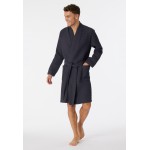 Schiesser peignoir piqué gaufré anthracite - Essentials