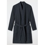 Schiesser peignoir piqué gaufré anthracite - Essentials