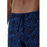 Schiesser pyjama court patte de boutonnage feuilles aqua - Fashion Nightwear