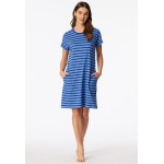 Schiesser chemise de nuit à manches courtes rayures royales