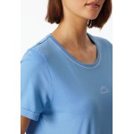 Schiesser chemise de nuit à manches courtes imprimé bleu clair - Casual Essentials