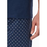 Schiesser pyjama pantalon court casual essentials admiral blue hommes