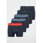Schiesser lot de 5 shorts Cotton bleu foncé 
