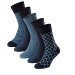 Schiesser lot de 5 chaussettes pour homme stay fresh multicolore 