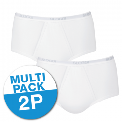 Sloggi men Basic Maxi  - 2-pack - lot de 2 slips Blanc
