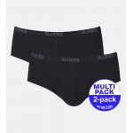 Sloggi men Basic Midi homme 2-pack - lot de 2 slips Noir