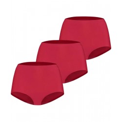 Ten Cate slip lot de 3 secrets high waist brief rouge femmes