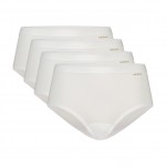 Ten Cate slip basic cotton midi - 4-Pack- blanc femmes Ten Cate slip basic cotton midi - 4-Pack- blanc femmes