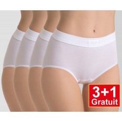 Sloggi Double Comfort Maxi - 4-pack (3+1 gratuit) - lot de 4 slips - Blanc - votre avantage de prix : 14,99 € Sloggi Double Comfort Maxi - 4-pack (3+1 gratuit) - lot de 4 slips - Blanc - votre avantage de prix : 14,99 €