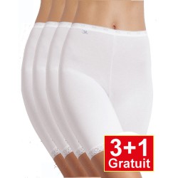 Sloggi shorty Basic+ Long  blanc (3+1 gratuit) - votre avantage de prix : 18,99 €