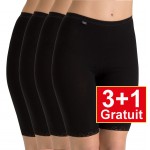 Sloggi shorty Basic+ Long  noir (3+1 gratuit) - votre avantage de prix : 18,99 €