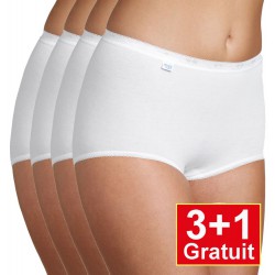 Sloggi slip Basic+ Maxi Cotton - 4-pack (3+1 gratuit) - lot de 4 slips - blanc - votre avantage de prix : 14,99 € Sloggi slip Basic+ Maxi Cotton - 4-pack (3+1 gratuit) - lot de 4 slips - blanc - votre avantage de prix : 14,99 €