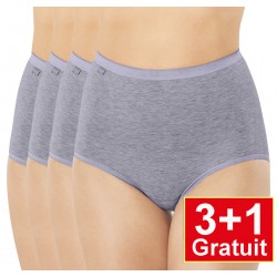Sloggi slip Basic+ Maxi Cotton - 4-pack (3+1 gratuit) - lot de 4 slips - gris - votre avantage de prix : 14,99 € Sloggi slip Basic+ Maxi Cotton - 4-pack (3+1 gratuit) - lot de 4 slips - gris - votre avantage de prix : 14,99 €