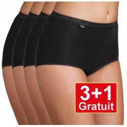 Sloggi slip Basic+ Maxi Cotton - 4-pack (3+1 gratuit) - lot de 4 slips - noir - votre avantage de prix : 14,99 € Sloggi slip Basic+ Maxi Cotton - 4-pack (3+1 gratuit) - lot de 4 slips - noir - votre avantage de prix : 14,99 €