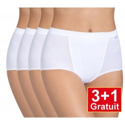 Sloggi slip Control Maxi 4-pack (3+1 gratuit) - lot de 4 slips - blanc