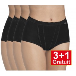 Sloggi slip Control Maxi 4-pack (3+1 gratuit) - lot de 4 slips - noir