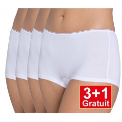 Sloggi shorty Feel Sensational  - 3+1 gratuit - lot de 4 - Blanc - votre avantage de prix : 17,99 €