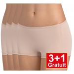 Sloggi shorty Feel Sensational - 3+1 gratuit - lot de 4 - Peau - votre avantage de prix : 17,99 €