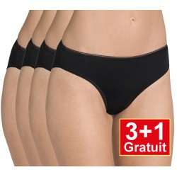 Sloggi Feel Sensational Tai - 4-pack (3+1 gratuit) - lot de 4 slips - Noir - votre avantage de prix : 17,99 € Sloggi Feel Sensational Tai - 4-pack (3+1 gratuit) - lot de 4 slips - Noir - votre avantage de prix : 17,99 €