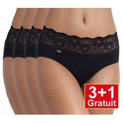 Sloggi Romance Midi - 4-pack (3+1 gratuit) - noir - votre avantage de prix : 16,99 € Sloggi Romance Midi - 4-pack (3+1 gratuit) - noir - votre avantage de prix : 16,99 €
