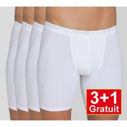 Sloggi Basic boxer Long H  (3+1 gratuit) - lot de 4 boxers - blanc