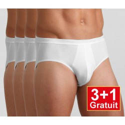 Sloggi slip Basic Midi H - (3+1 gratuit) - lot de 4 slips - blanc
