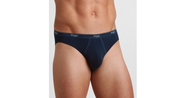 Sloggi slip Basic Midi H - (3 1 gratuit) - lot de 4 slips - bleu 10004712-0080