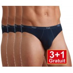Sloggi slip Basic Mini H - bleu foncé - (3+1 gratuit) - lot de 4 slips