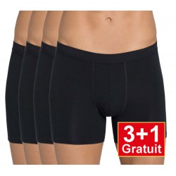 Sloggi EverNew Boxer H - lot de 4 boxers (3+1 gratuit) - noir