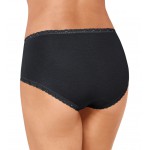 Sloggi 24/7 cotton lace midi - lot de 3 slips - Noir
