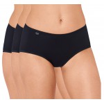 Sloggi 24/7 microfibre midi - lot de 3 slips - Noir